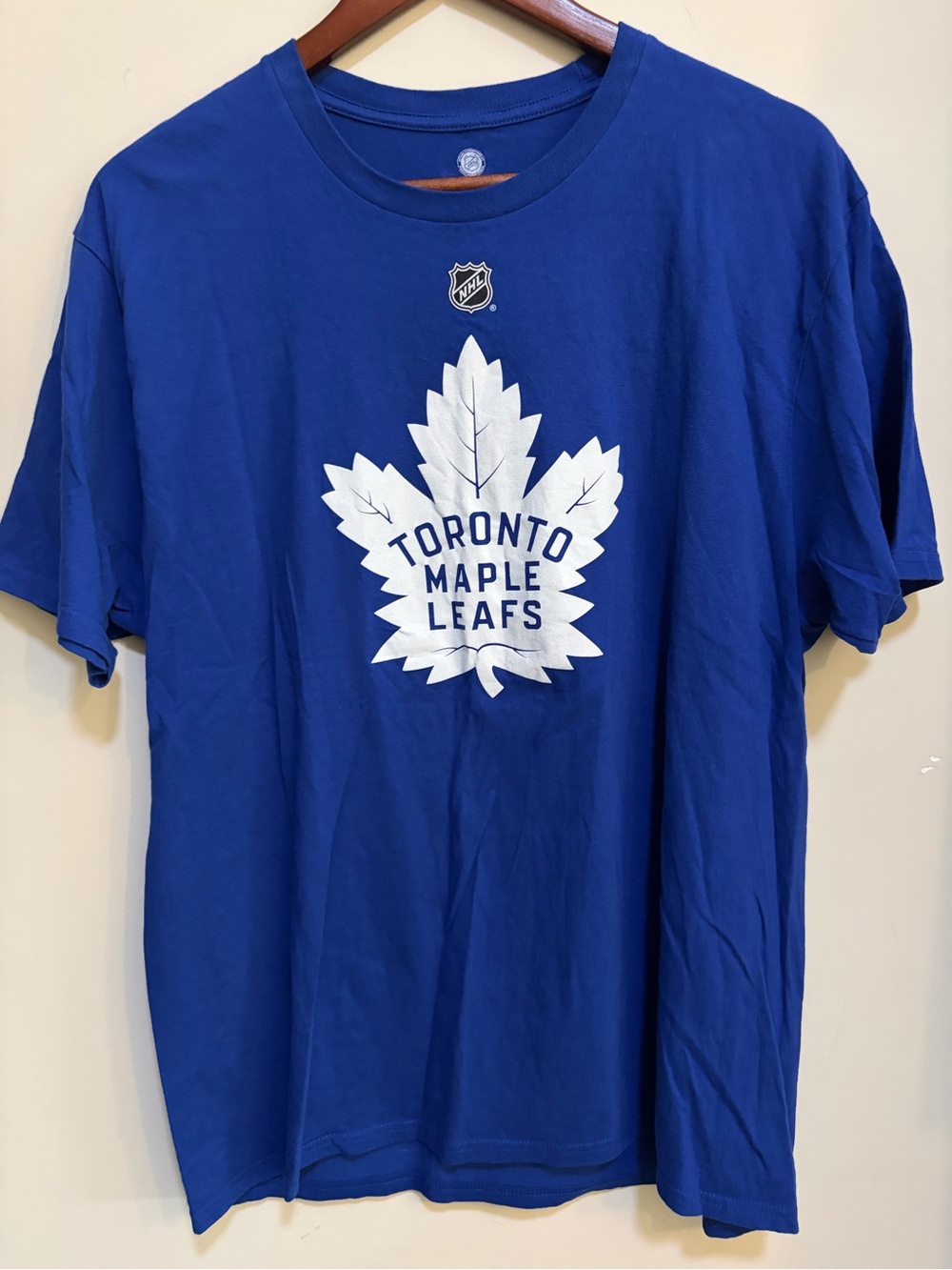 Toronto Maple Leafs Morgan Rielly #44 Fanatics NHL T-Shirt Large Blue